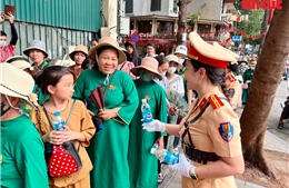Công an Hà Nội bảo đảm trật tự an toàn giao thông cho đại lễ Phật đản