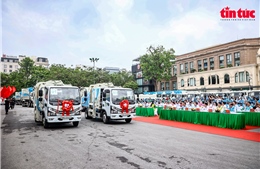 Lần đầu tiên Hà Nội vận hành hệ thống vệ sinh môi trường thông minh