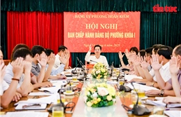Phường Hoàn Kiếm tổ chức thử nghiệm hội nghị Đảng bộ: 2 kịch bản, 5 nội dung quan trọng