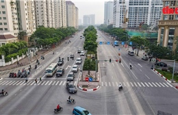 Phân luồng đường Võ Chí Công: Tình trạng ùn tắc được cải thiện