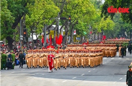 Ngày hội rực rỡ, diễu hành tôn vinh 80 năm Công an Thủ đô