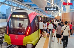 Lượng khách 2 tuyến metro Hà Nội tăng hơn 32% dịp Tết