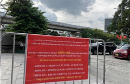 Ba điểm trông xe miễn phí tại Ga Cát Linh phục vụ nhân dân dịp Đại lễ A80