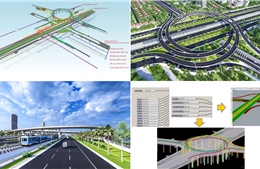 Ảnh 360 độ: Tăng tốc thi công nút giao vành đai 3,5 và Đại lộ Thăng Long