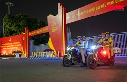 Hà Nội đảm bảo trật tự giao thông hướng chào mừng Đại hội Đảng lần thứ XIV