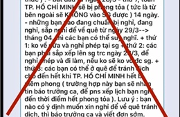 Xác định 18 tài khoản mạng xã hội đăng thông tin bịa đặt &#39;TP Hồ Chí Minh phong tỏa 14 ngày&#39;