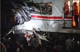 Số người thiệt mạng trong vụ tai nạn tàu hỏa tại Indonesia tăng lên 14 người