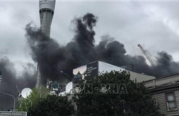 Cháy lớn tại trung tâm thành phố Auckland, New Zealand