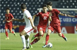 U23 Việt Nam cầm hòa trong hiệp đầu với U23 Jordan
