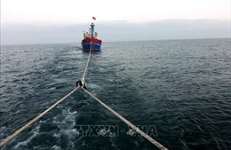 Khắc phục sự cố tàu Minh Khang CR 59 nguy cơ mắc cạn, phòng ngừa tràn dầu 