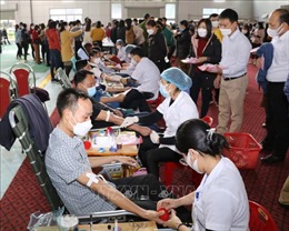 Ninh Bình: 500 tình nguyện viên tham gia hiến máu tình nguyện