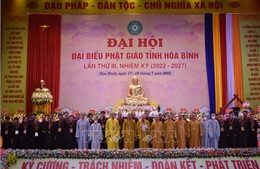 Thượng tọa Thích Đức Nguyên tiếp tục được suy tôn làm Trưởng Ban Trị sự Giáo hội Phật giáo Việt Nam tỉnh Hòa Bình
