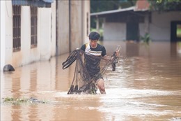 Nhiều địa phương của Lào bị ngập lụt do siêu bão Noru