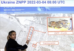 Tổng Giám đốc IAEA dẫn đầu đoàn thị sát đến nhà máy điện hạt nhân Zaporizhzhia 