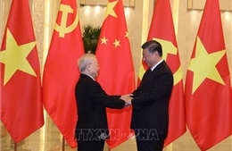 Lễ đón chính thức Tổng Bí thư Nguyễn Phú Trọng và Đoàn đại biểu cấp cao Việt Nam