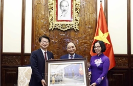 Chủ tịch nước: TTXVN và Yonhap tăng cường hợp tác theo tinh thần Đối tác chiến lược toàn diện Việt Nam - Hàn Quốc