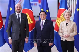 Thủ tướng Phạm Minh Chính dự Hội nghị Cấp cao kỷ niệm 45 năm quan hệ ASEAN - EU