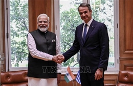 Ấn Độ và Hy Lạp nâng cấp quan hệ lên đối tác chiến lược