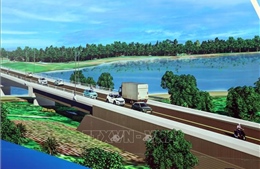 Khởi công xây cầu vượt sông Thu Bồn