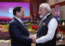 Thủ tướng Phạm Minh Chính gặp Thủ tướng Ấn Độ Narendra Modi