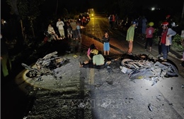 Gia Lai: Hai xe máy tông nhau khiến 4 người tử vong