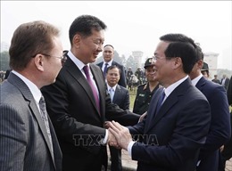 Chủ tịch nước Võ Văn Thưởng và Tổng thống Mông Cổ thăm Bộ Tư lệnh Cảnh sát Cơ động
