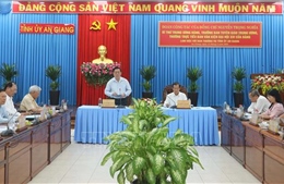 Tiểu ban Văn kiện Đại hội XIV của Đảng làm việc với Tỉnh ủy An Giang