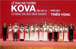 Trao giải 4 hạng mục tại Giải thưởng và học bổng KOVA lần thứ 16-2018