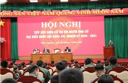 Ứng cử viên đại biểu quốc hội tiếp xúc cử tri Thái Nguyên