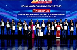 Agribank được vinh danh tại Lễ trao giải thưởng Chuyển đổi số Việt Nam