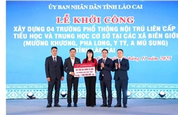 Agribank đồng hành cùng lễ khởi công 4 trường nội trú biên giới Lào Cai 