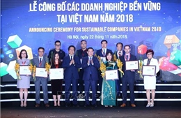 Công bố 100 doanh nghiệp bền vững năm 2018