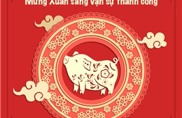 Thiệp Xuân đẹp, độc, lạ dành tặng bạn đọc nhân dịp Tết Nguyên đán Kỷ Hợi (kỳ 3)