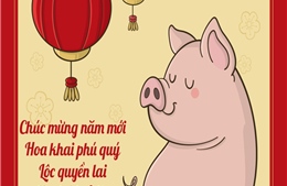 Thiệp Xuân đẹp, độc, lạ dành tặng bạn đọc nhân dịp Tết Nguyên đán Kỷ Hợi (kỳ cuối)