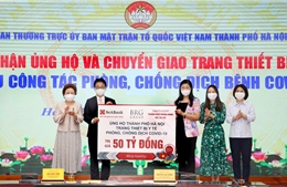 Tập đoàn BRG, SeABank và Công ty Thành phố Thông minh hỗ trợ Hà Nội trang thiết bị chống dịch