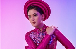 Đại diện Việt Nam tại Miss Earth 2021 quảng bá nét đẹp của áo dài 