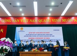 Bộ Công Thương và Samsung Việt Nam ký kết Biên bản ghi nhớ hợp tác phát triển Nhà máy thông minh 