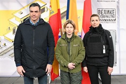 Thủ tướng các nước Tây Ban Nha và Đan Mạch thăm Ukraine