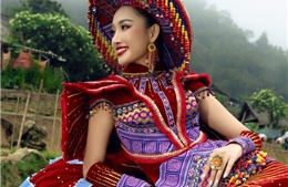 Ấn tượng với trang phục dân tộc dự thi Miss Global 2022  của Đoàn Hồng Trang 
