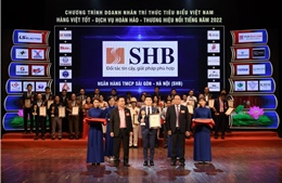 SHB bội thu giải thưởng Thương hiệu uy tín