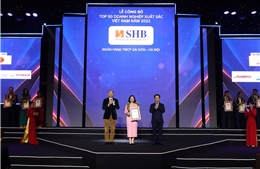 SHB 5 năm liên tiếp được vinh danh ‘Top 50 doanh nghiệp xuất sắc nhất Việt Nam’