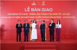 Vingroup bàn giao mặt bằng Triển lãm thành tựu kinh tế - xã hội kỷ niệm 80 năm ngày Quốc khánh