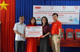 Mang nước sạch đến cho học sinh xã Xuyên Mộc