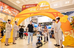 Những hình ảnh chuyến bay đầu tiên của hãng hàng không Sun PhuQuoc Airways