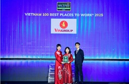 Vingroup thăng hạng trong Top 10 Nơi làm việc tốt nhất Việt Nam năm 2025