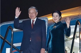Tổng Bí thư Tô Lâm và Phu nhân kết thúc tốt đẹp chuyến thăm cấp Nhà nước tới Lào