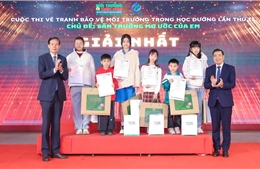 'Sân trường mơ ước của em' lan tỏa mạnh mẽ thông điệp bảo vệ môi trường