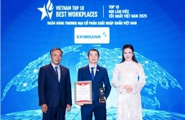 Eximbank được vinh danh 3 hạng mục top 10 – top 50 – top 500 Nhà tuyển dụng và Môi trường làm việc tốt nhất Việt Nam năm 2025