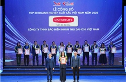 Dai-ichi Life Việt Nam 10 năm liên tiếp lọt 'Top 500 Doanh nghiệp lớn nhất Việt Nam'