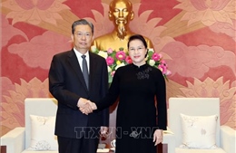 Chủ tịch Quốc hội Nguyễn Thị Kim Ngân tiếp Bí thư Ủy ban Kiểm tra Kỷ luật Trung ương Trung Quốc